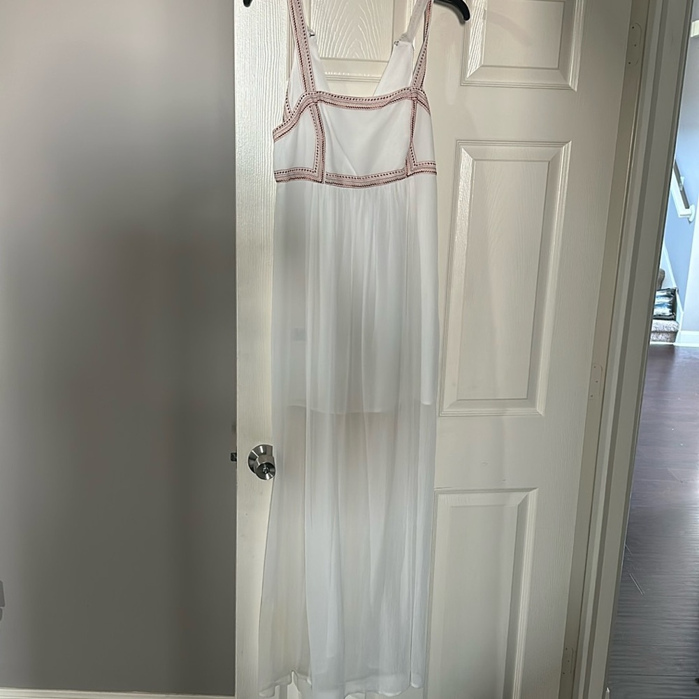 BCBG generation women’s off white tank sundress size 4
